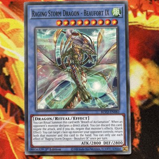 [ Đậu Phộng ] Thẻ Bài Yugioh Monster Raging Storm Dragon - Beaufort IX  - Common
