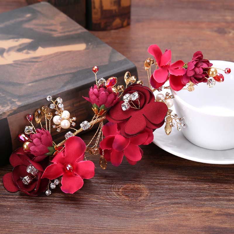 Phụ kiện tóc dạng cành hoa sang trọng quý phái cho nữ