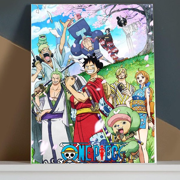 (V02) Tấm Poster anime cao cấp giấy 260gsm One Piece Đảo Hải Tặc Luffy chibi ảnh đẹp nhiều mẫu