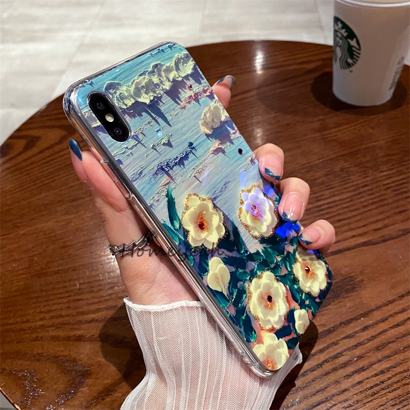 Ốp Điện Thoại Mềm Chống Va Đập Họa Tiết Tranh Sơn Dầu Cổ Điển Cho iPhone X XR XS MAX 7 8 Plus se 2020 2022 ipx 8