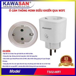 Ổ cắm thông minh [ ĐIỀU KHIỂN WIFI QUA APP] TS02-WIFI - kawasan