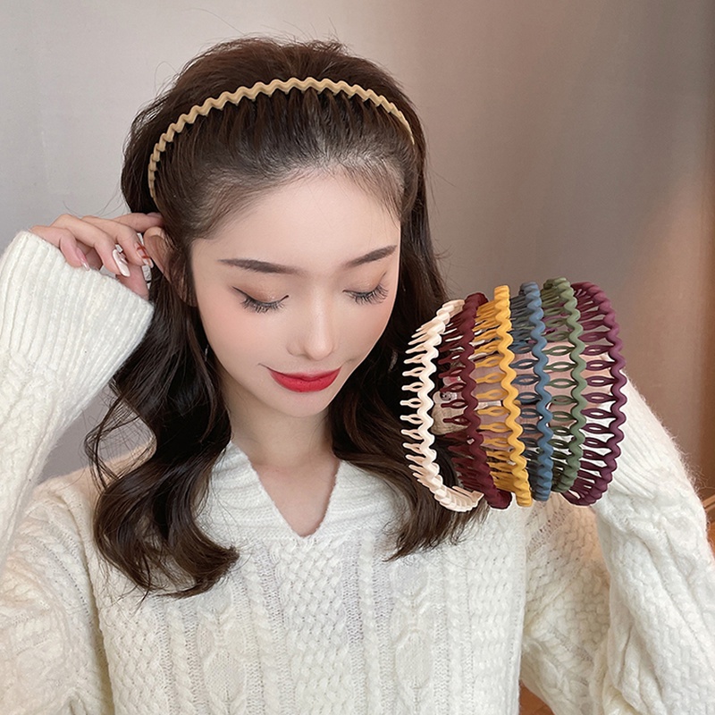 Băng Đô Màu Trơn Chống Trượt Thời Trang Hàn Quốc