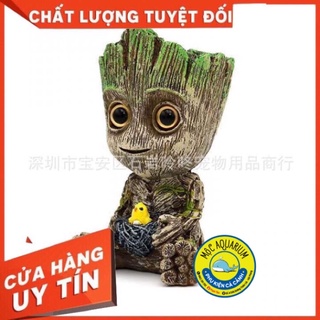 Tượng groot baby⚡free ship⚡- tiểu cảnh trang trí và sủi oxy cho hồ cá.