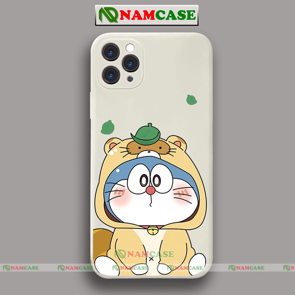 Ốp lưng iPhone cặp đôi hoạt hình Doraemon dễ thương đẹp cạnh viền vuông ip 6/6s/7/8/X/XS/XR/11/12/13/14 Pro Plus Max