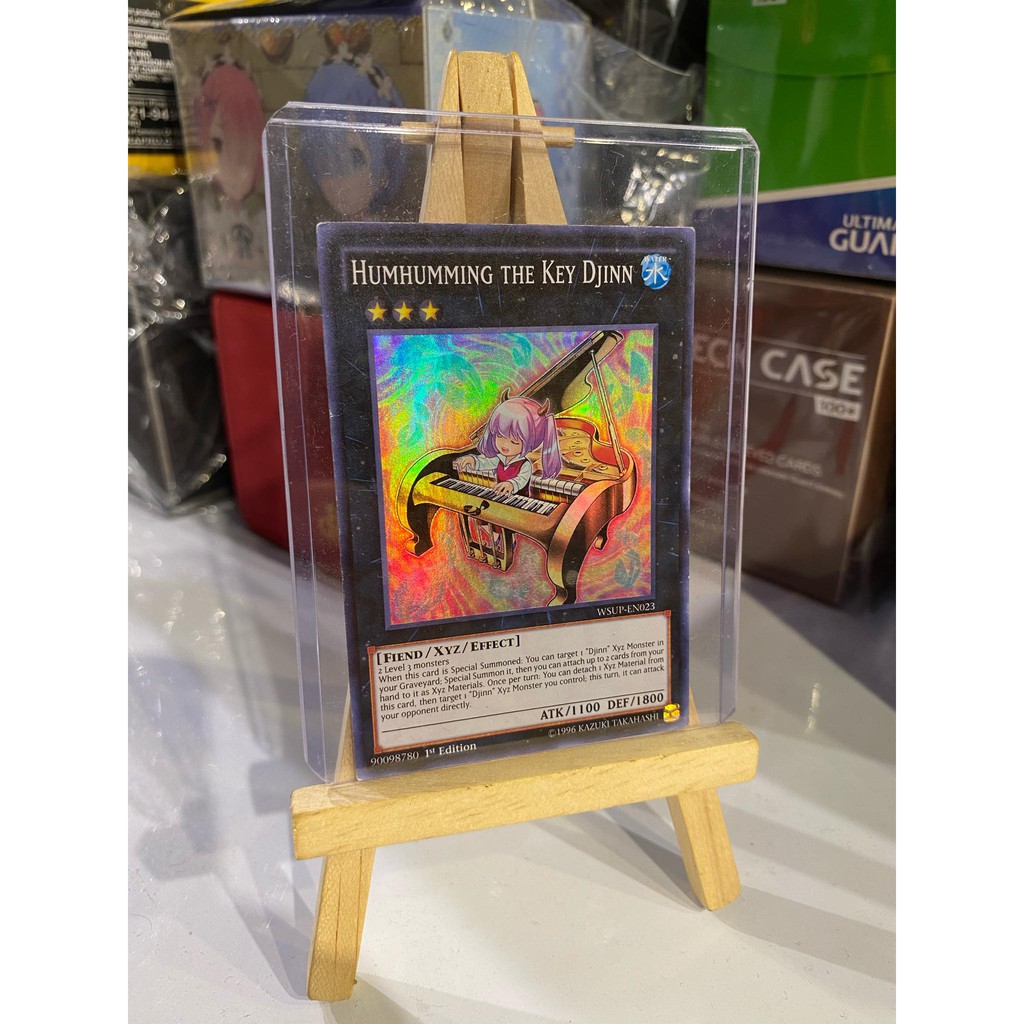 Lá bài thẻ bài Yugioh Humhumming The Key Djinn – Super Rare - Tặng bọc bài nhựa bảo quản