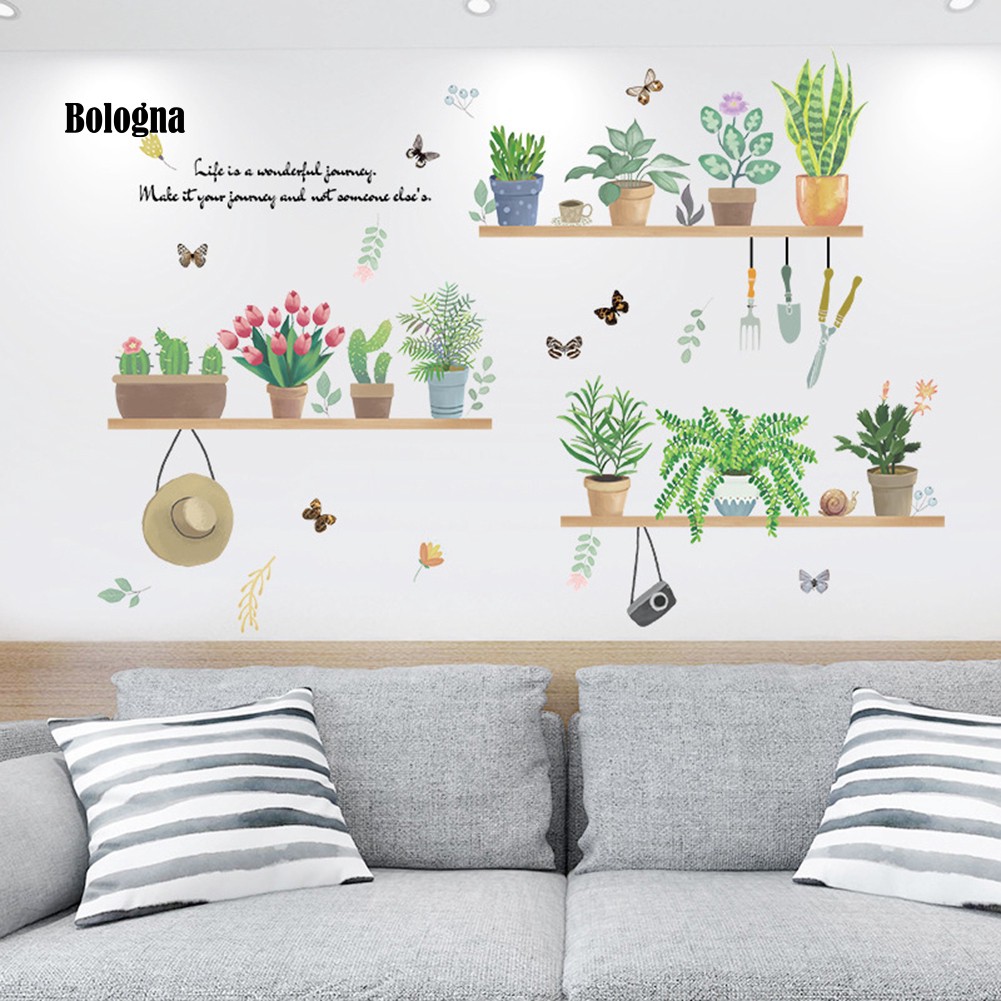 Miếng dán tường hình cây bonsai / bướm / hoa / bướm dễ tháo gỡ | BigBuy360 - bigbuy360.vn