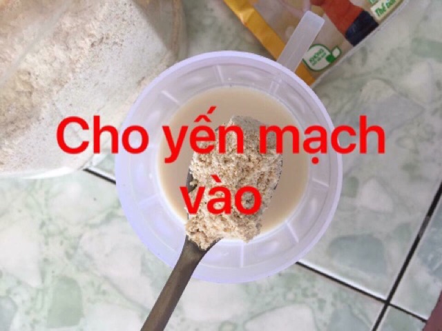 1kg yến mạch tươi xây nhuyễn giảm 2-4kg/ tuần ( yến mạch pha sữa)