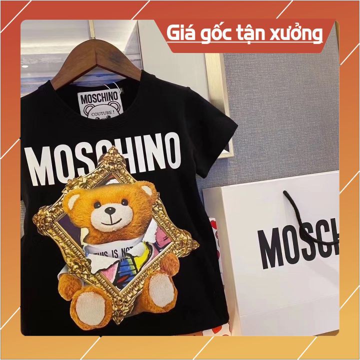 XẢ KHO Áo thun gia đình MOSCHINO ⚡💓FREESHIP⚡💓, Áo thun chất liệu cao cấp, in hình thời trang, đủ size cho mẹ và bé.