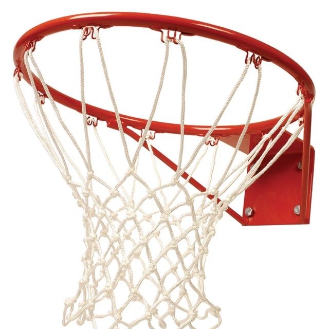 Khung vành bóng rổ sắt sơn tĩnh điện kèm lưới cho bóng cỡ 6 ,7