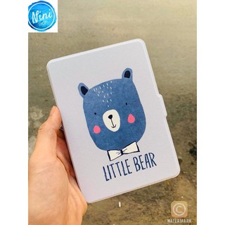 Cover gấu xanh dễ thương cho máy đọc sách kindle ppw1234 và kindle oasis 2/3