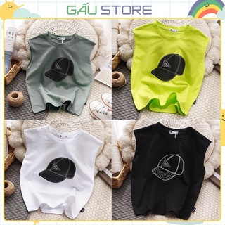 Áo ba lỗ cho bé trai bé gái mặc hè chất cotton size đến 65kg - Áo LAKUER