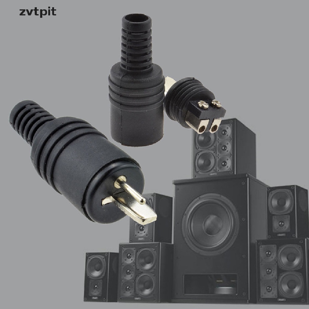 [ZVPT] 2 pin DIN Plug Speaker and HiFi Connector Screw Terminals [2 Pack]  DSF