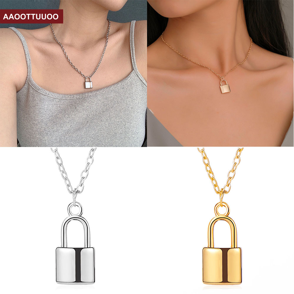 Dây Chuyền Nữ Mặt Ổ Khóa Thời Trang Cá Tính
