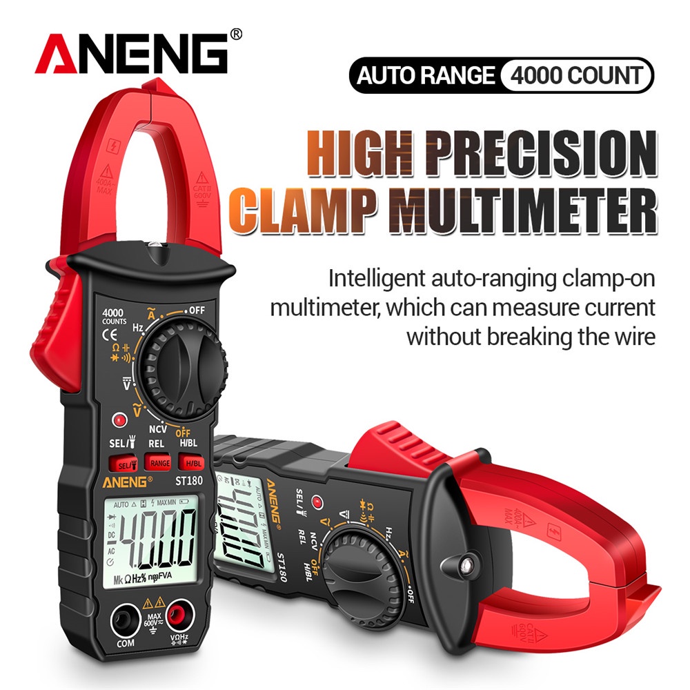 Kẹp Đo Điện Áp Aneng ST180 4000 true RMS Kỹ Thuật Số Chuyên Dụng
