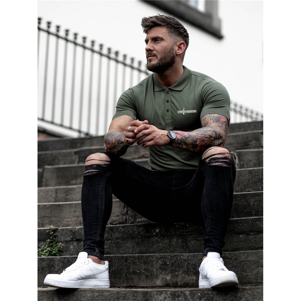 Áo polo ngắn tay phong cách cho nam