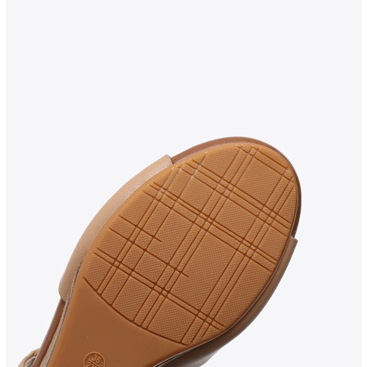 Giày sandal đế xuồng quai phối thun tiện lợi và thời trang, gót 5cm