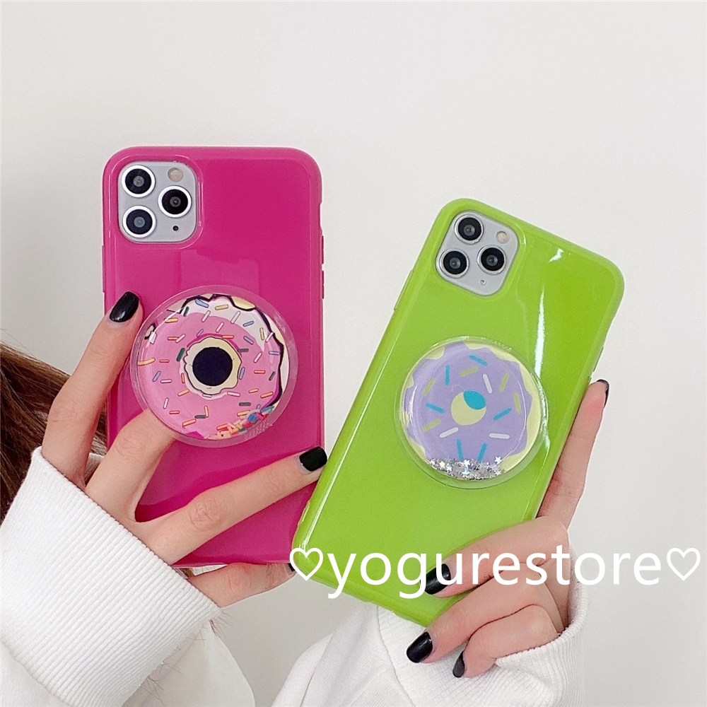 Fashion Donut Stand Candy Colors Soft Phone Case Cover for iPhone 12 Mini 12 Pro Max 11 Pro Max X XS XR XSMax 8 7 Plus SE 2020