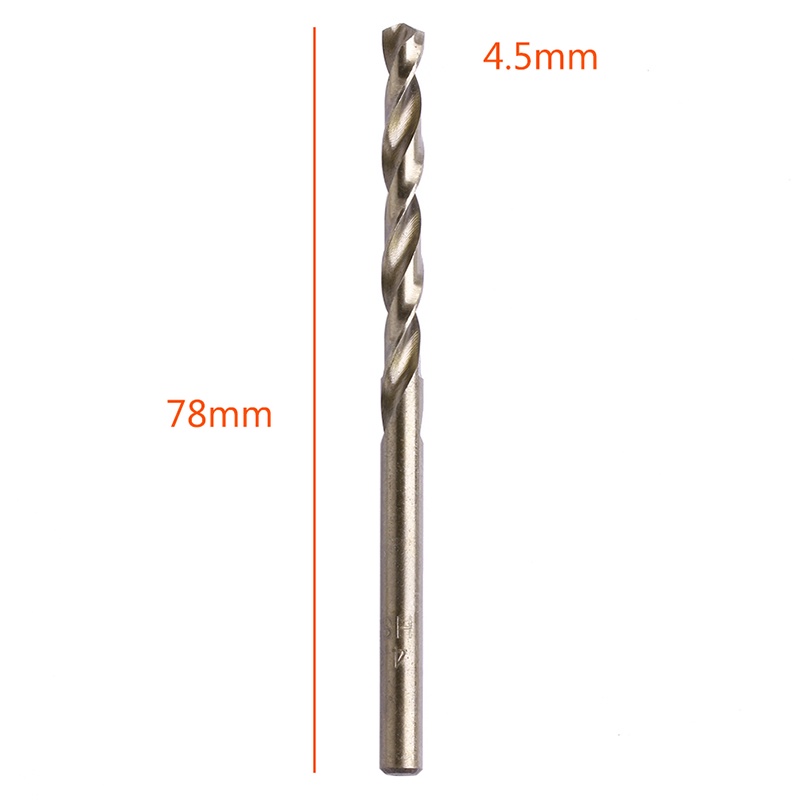 Bộ 10 Mũi Khoan Xoắn Ốc 4.5mm