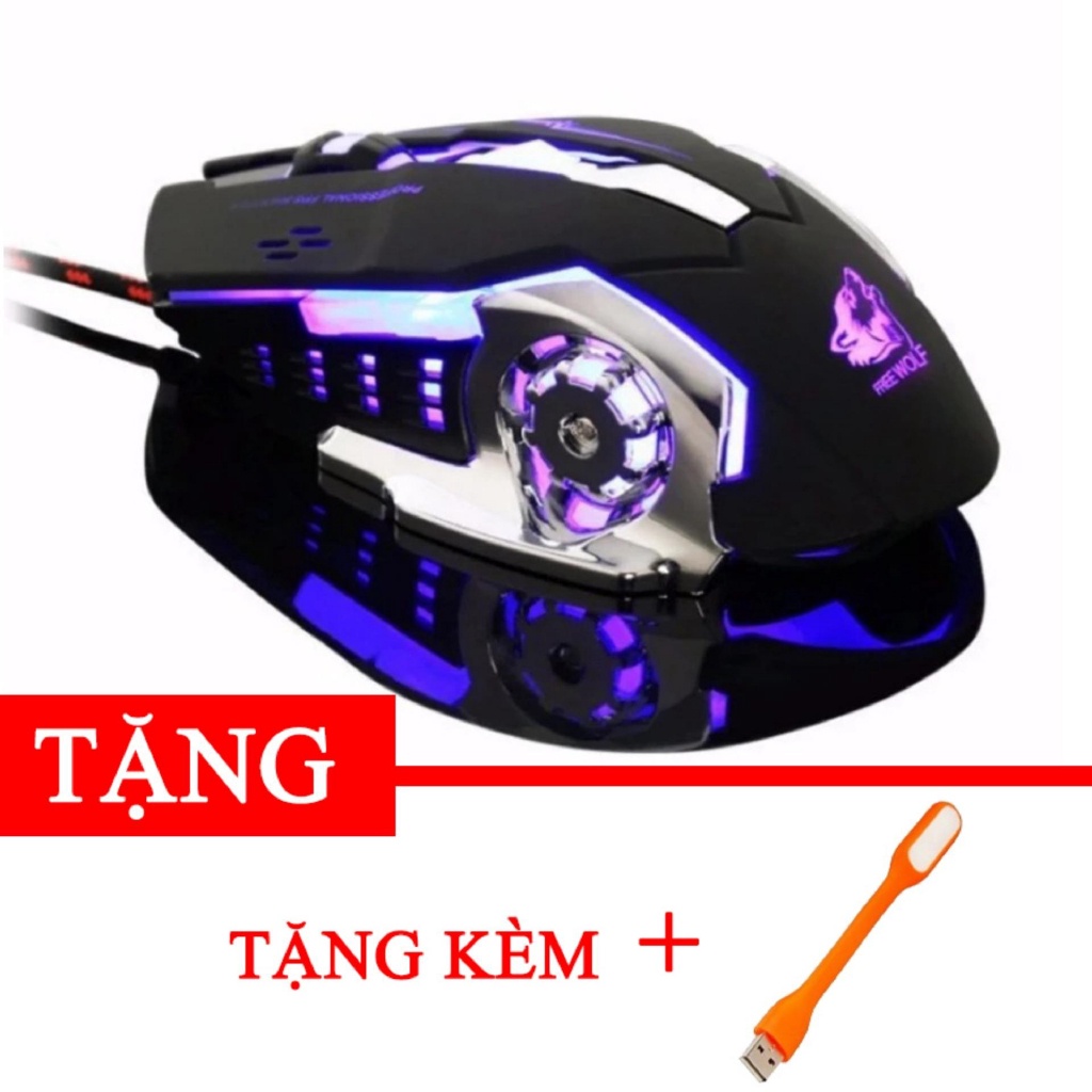 Chuột chuyên game Free worf R8 đẳng cấp Tặng kèm đèn led USB -gift2 DC2220