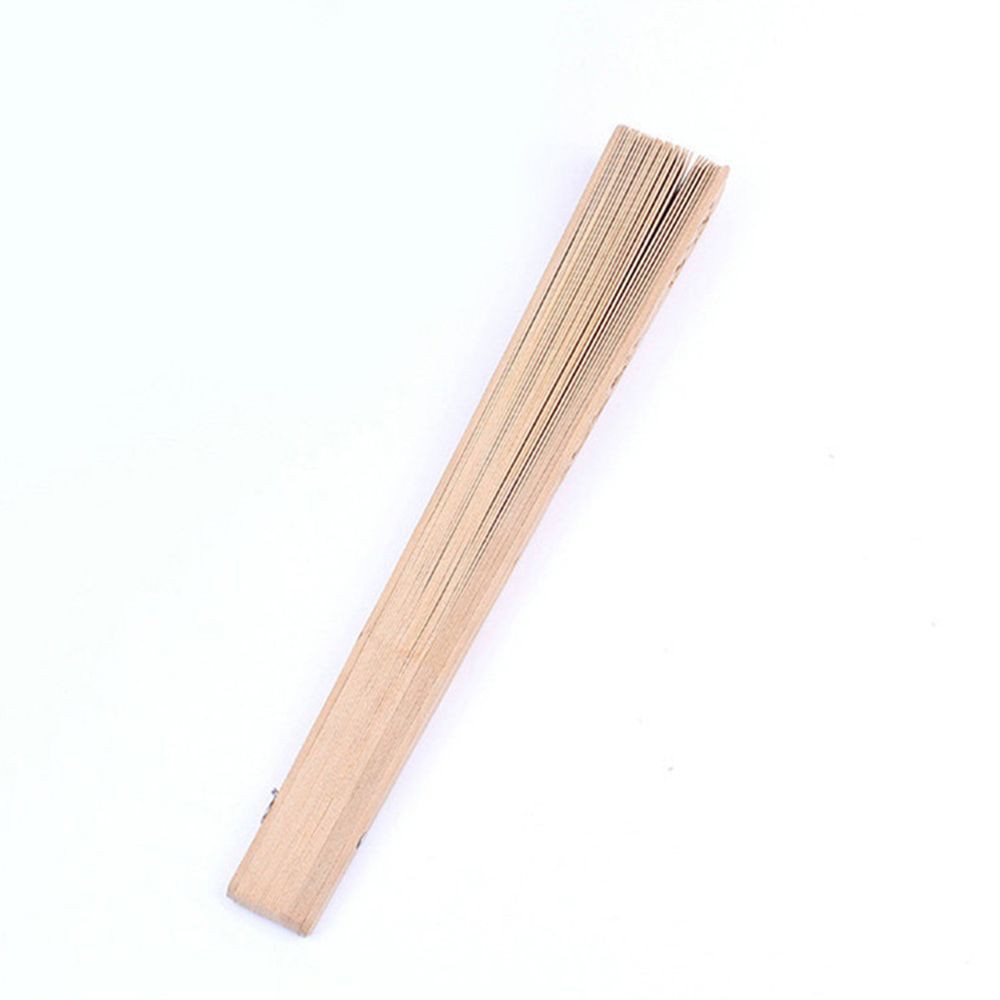 Quạt xếp cầm tay gỗ tre phong cách Trung Hoa cổ điển 20cm