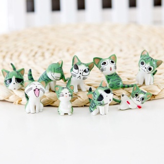 Bộ tượng mèo Chii 9 con trang trí