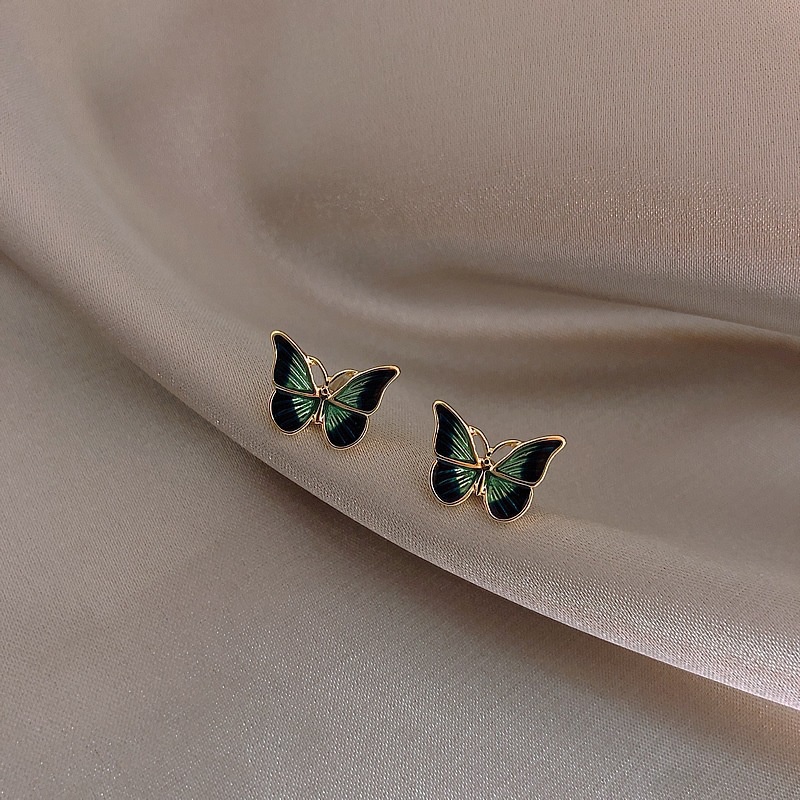 Bông Tai Hình Bướm Thiết Kế Đơn Giản Dễ Thương Cho Nữ