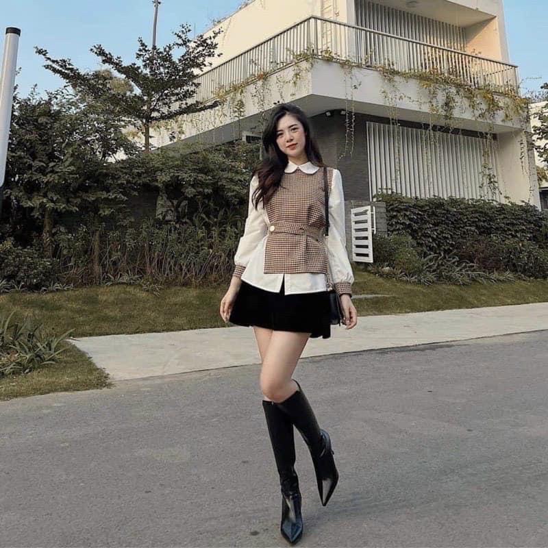 MÃ 1023 BỐT ĐÙI GÓT NHỌN MAI PHUONG BUI HỘP XANH