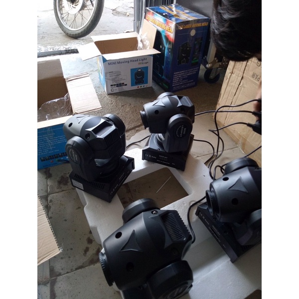 Đèn Beam Mini 30W Led + Hoa Quay