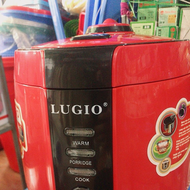 Nồi cơm điện LUGIO 2 trong 1 nấu được cả cháo