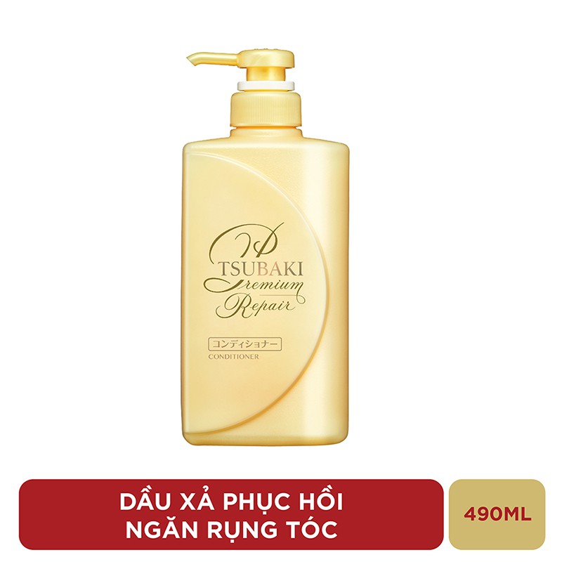 Dầu xả Phục hồi ngăn rụng tóc Premium Repair Tsubaki 490ml/chai | BigBuy360 - bigbuy360.vn