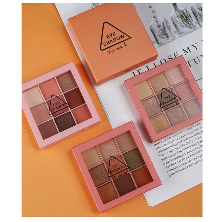 Phấn Mắt Nhũ Lameila 9 Ô Eye Shadow Nội Địa Trung PM07 - VHT SHOP