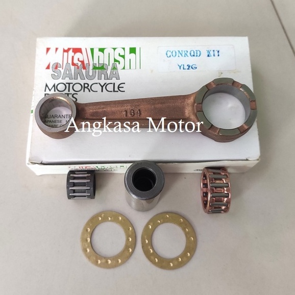 Thanh piston Conrod YL2G YB100 DT100 Thanh piston Yamaha 164 L2G L2S YB100 YL2 YL2G YB 100 RX100 DT 