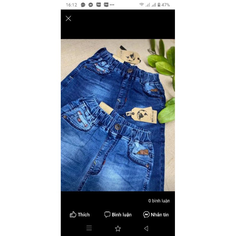 Quần jean dài PN Jean - quần lưng thun với chất jean siêu co giản và thiết kế cực chất dành cho Hotboy size 19-30