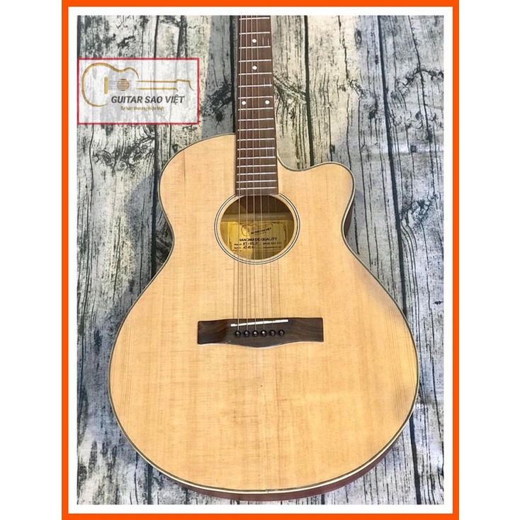 (Now)Guitar Acoustic E-75SV Giá hủy diệt (Guitar Sao Việt Bảo hành 12 tháng)