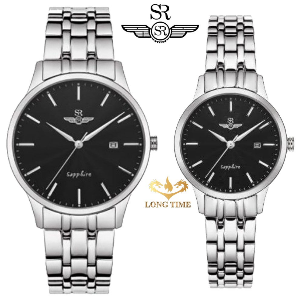 Đồng Hồ đôi SRWatch SG1076.1101TE - SL1076.1101TE - Sapphire - Quartz (Pin) - Dây kim loại trẻ trung lịch lãm