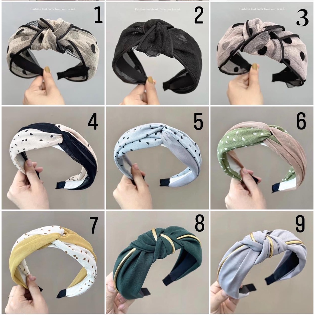 Băng đô cài tóc phong cách Hàn Quốc cho nữ