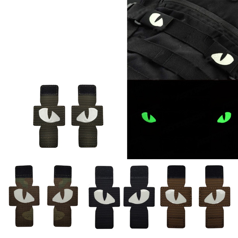 Miếng Dán Ủi Quần Áo Hình Mắt Mèo Màu Dạ Quang Độc Đáo DIY