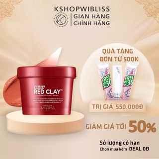Mặt nạ đất sét giảm mụn đầu đen làm sạch da Missha Amazon Red Clay Pore Mask 110ml