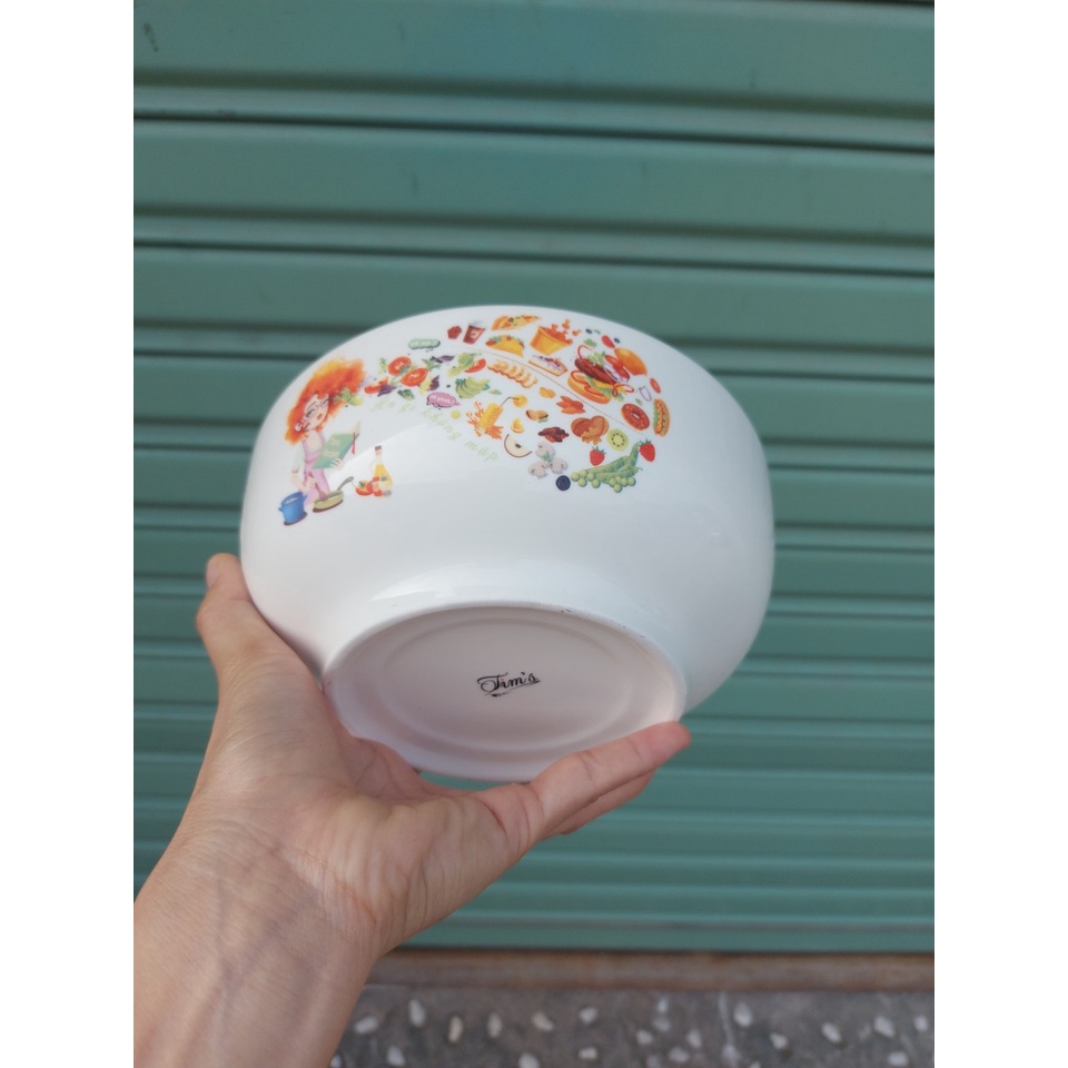 Set 02 Tô sứ cao cấp cỡ đại hoạ tiết siêu đẹp 18cm
