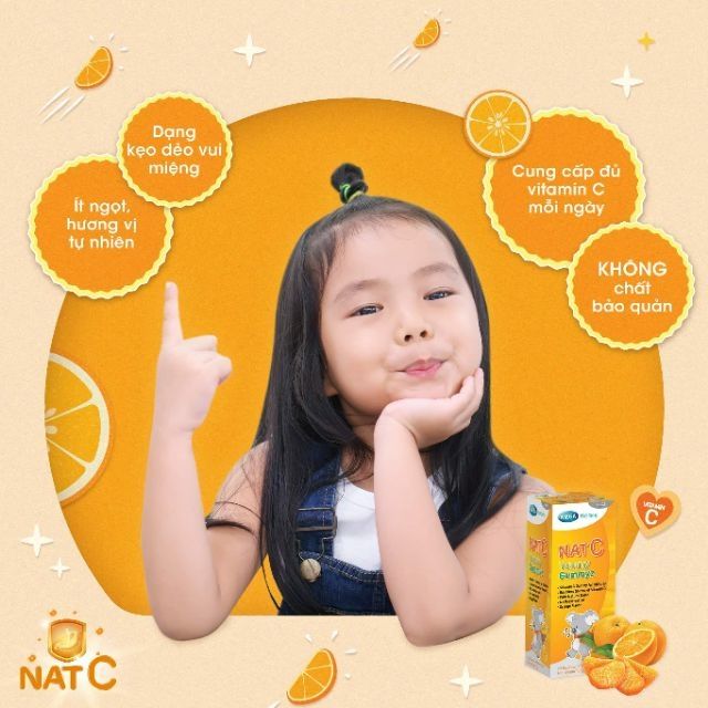 NATC YUMMY GUMMYZ DƯỚI DẠNG KẸO DẺO CHỨA 60 MG VITAMIN C TỰ NHIÊN