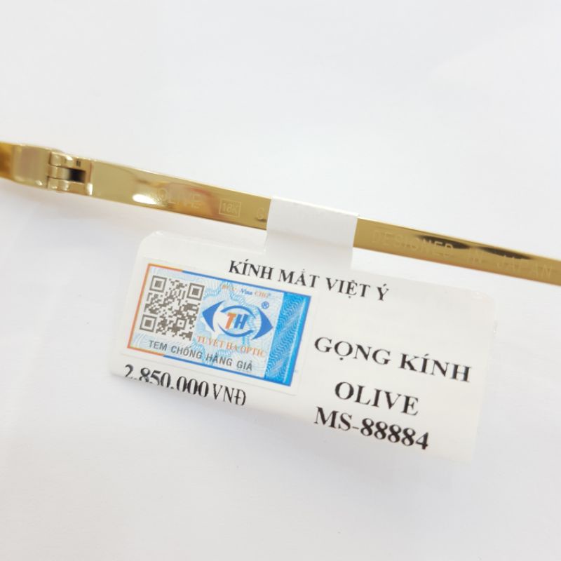 GỌNG KÍNH NHẬT OLIVE MẠ VÀNG 18K - HÀNG CHÍNH HÃNG CÔNG TY TUYẾT HÀ