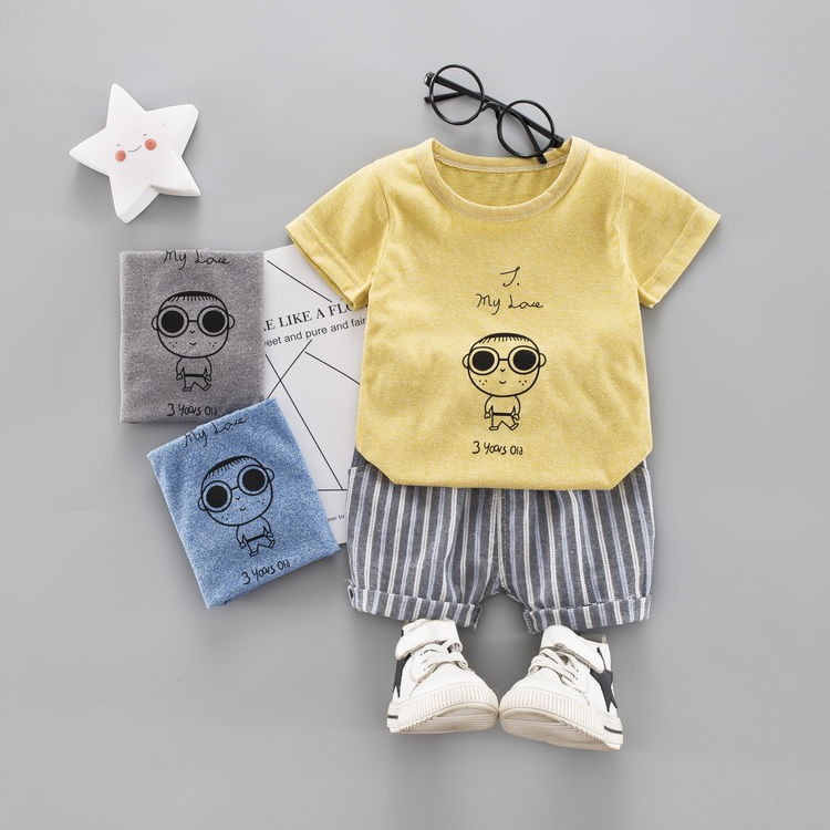 Thanh lý bộ quần áo cộc tay bé trai, bé gái size 8- 18kg