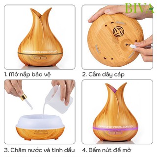 Máy xông tinh dầu bình hoa
