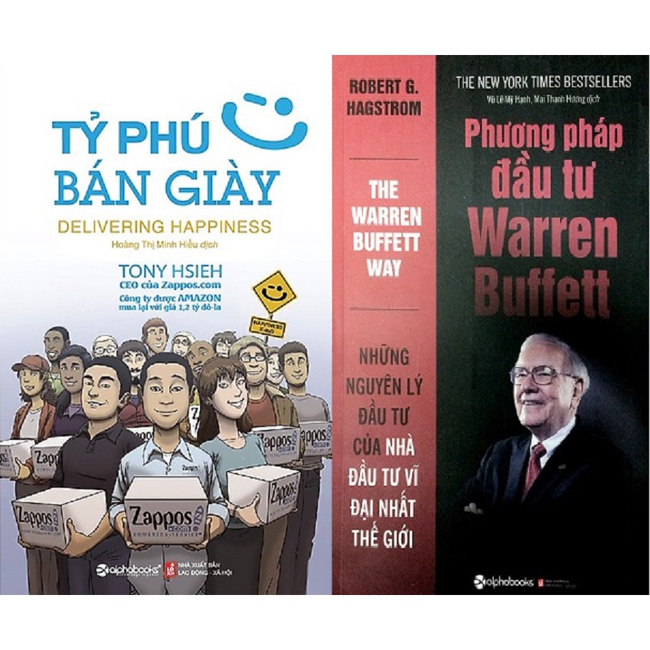 Sách - Tỷ Phú Bàn Giày + Phương Pháp Đầu Tư Warren Buffett - Tác giả Tony Hsieh, Robert G Hagstrom