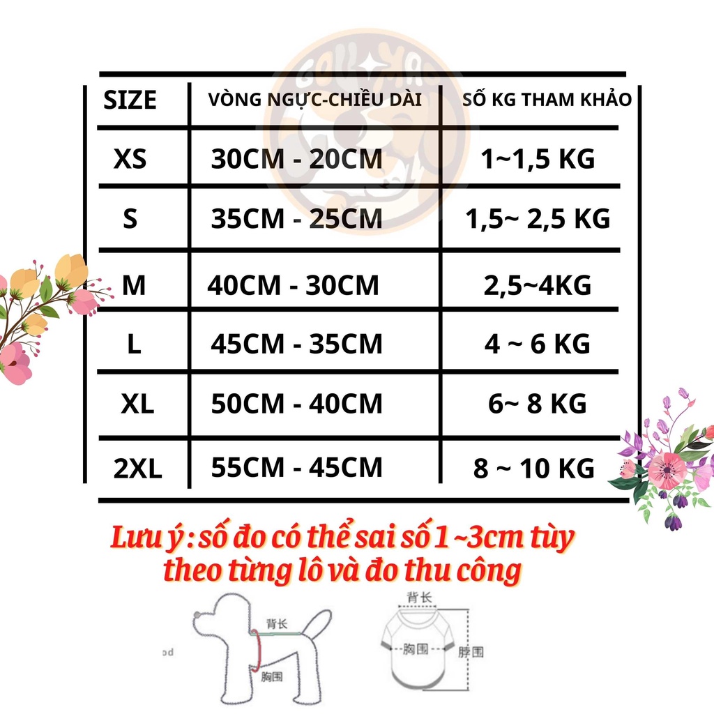 ️❄ Áo noel dành cho chó mèo ( 0,5kg- 10kg ) - BỘ ÔNG GIÀ , CÂY THÔNG️❄