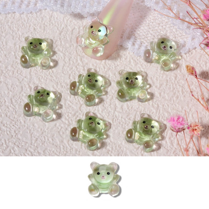 Phụ Kiện Trang Trí Móng Tay Hình Gấu Gummy Dễ Thương