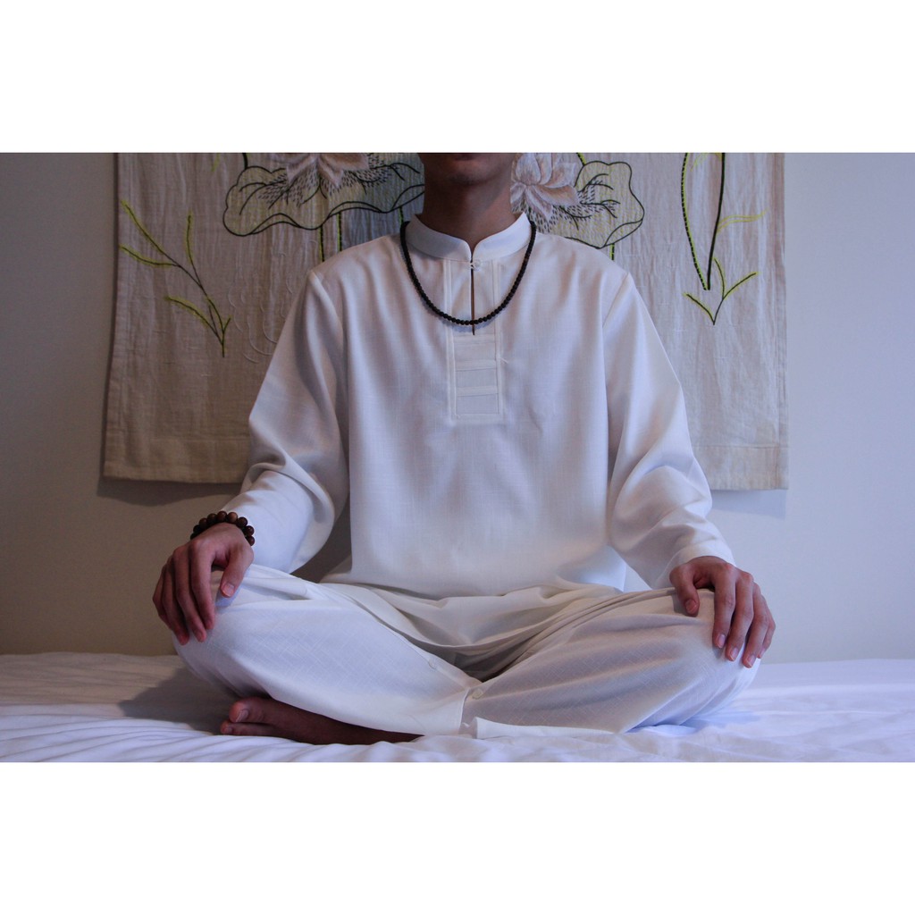 Quần áo Thiền cho phật tử, người tập yoga Zambala ZBL_N010 - Nam Cổ Cao