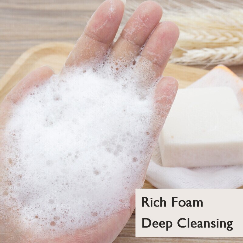 Xà phòng làm trắng thu nhỏ lỗ chân lông giảm thâm mụn da cho mặt và toàn thân Jam Rice Soap 65g chính gốc Thái Lan