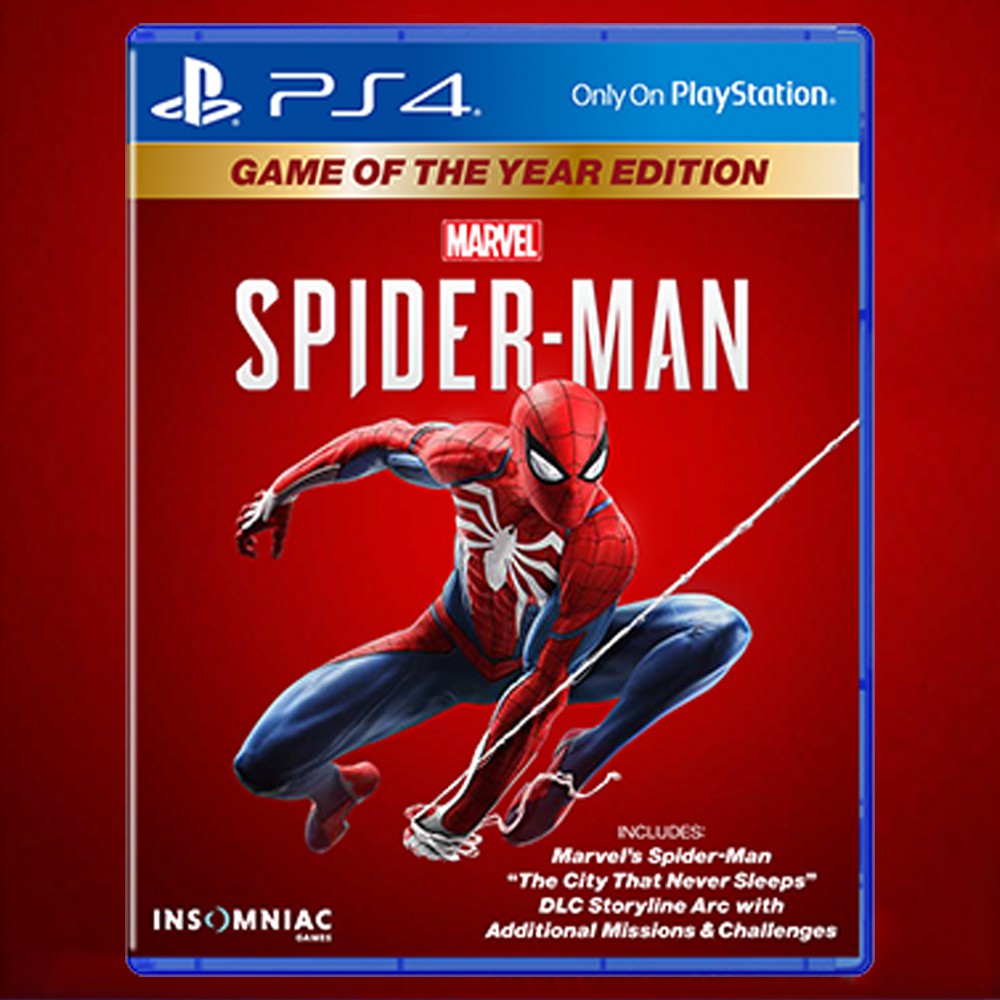 Đĩa game PS4 : Marvel Spider-Man Game Of The Year Edition