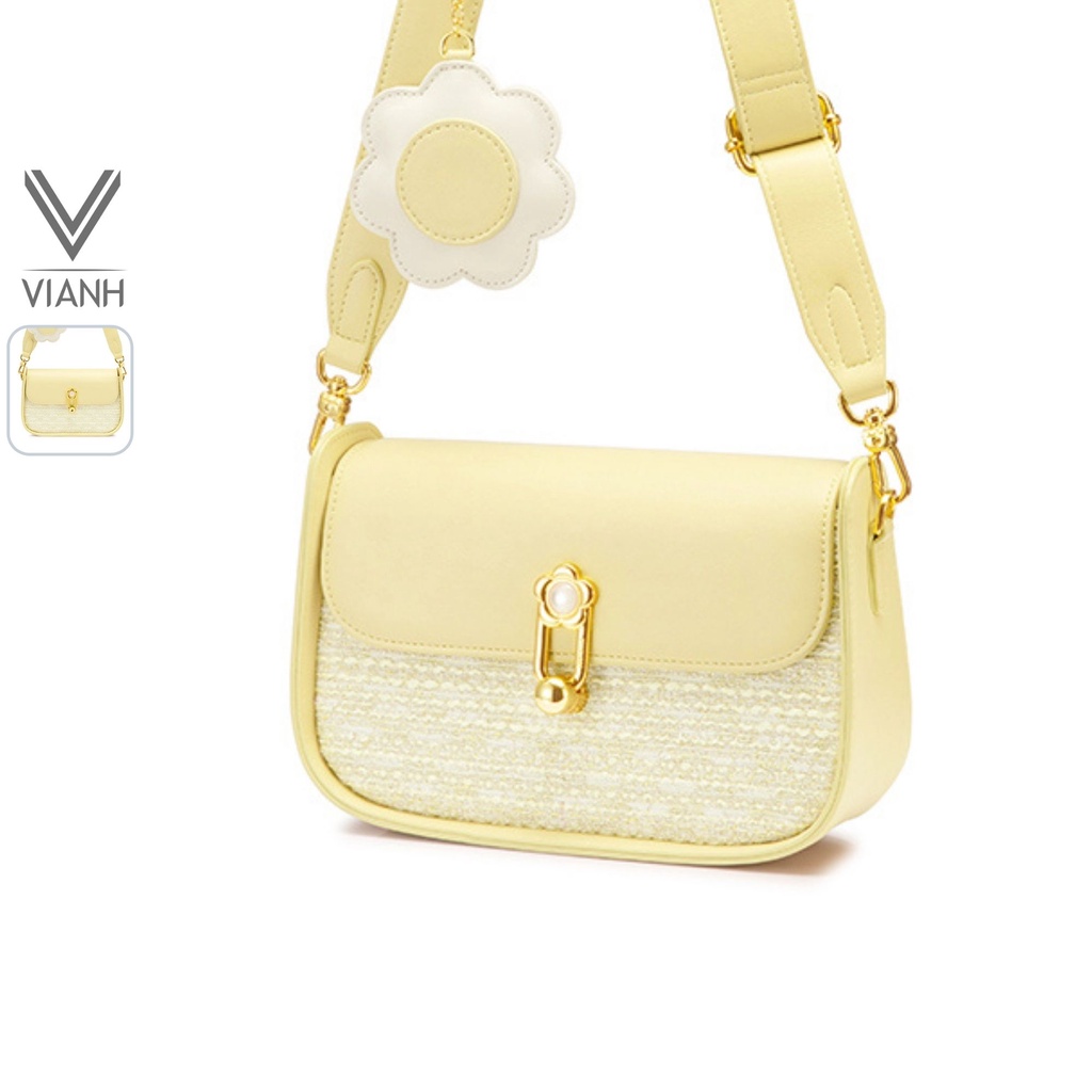 Túi đeo chéo nữ đẹp Just Star thời trang charm hoa ViAnh Store 172873